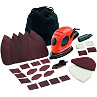 Black+Decker KA161BC-QS - Lijadora de Detalles- 55 W- 230 V- con accesorios y bolsa de transporte